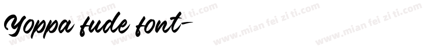 Yoppa fude font字体转换